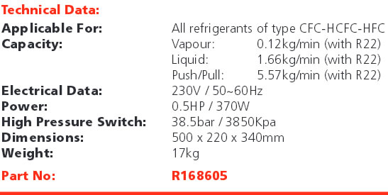 ROREC Refrigerant Recovery Unit